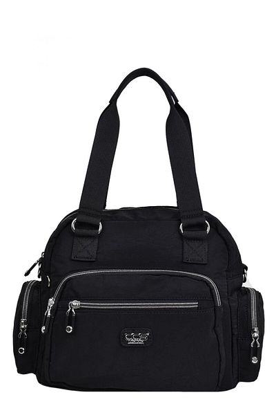 ÇÇS Ççs 16912 Women's Black Multi-Eye Shoulder Bag