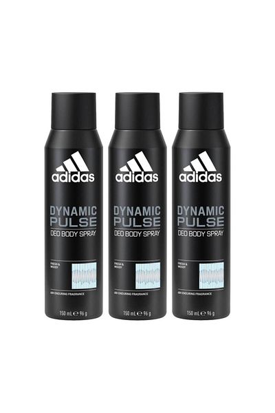 adidas Dynamic Pulse Deo Body Spray Value Pack 3 x 150 ml