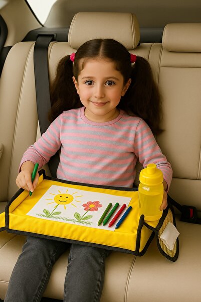 ribac Katlanabilir Pratik Çocuk Aktivite Masası Oto Koltuk Sehpası