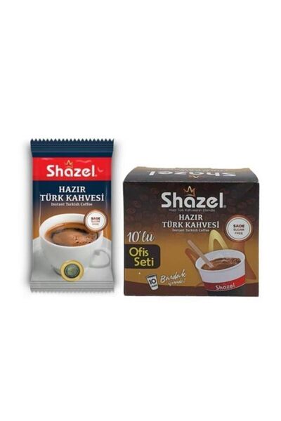 Shazel Hazır Türk Kahvesi Ofis Seti 7g X 10 Adet- Sade
