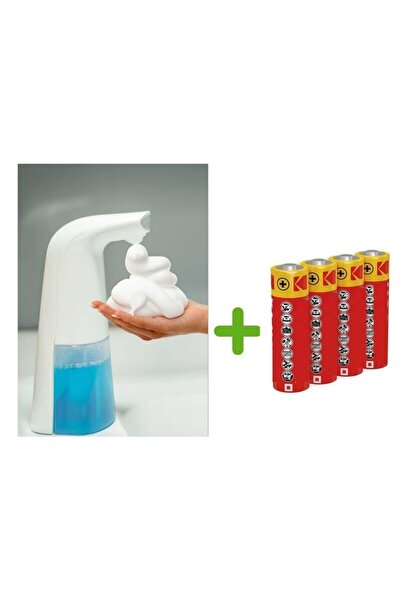 Genel Markalar SENSORLU USB KABLOLU SIVI SABUNLUK KOPUK VERİCİ,PİLLER DAHİL 21X5X10CM 300ML BANYO SETİ