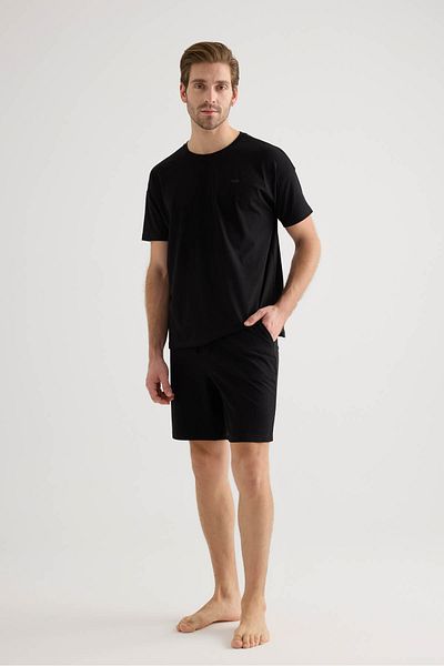 LOU MODA - Men's Short Sleeve Printed 2-Piece Tshirt-Shorts Set Cotton