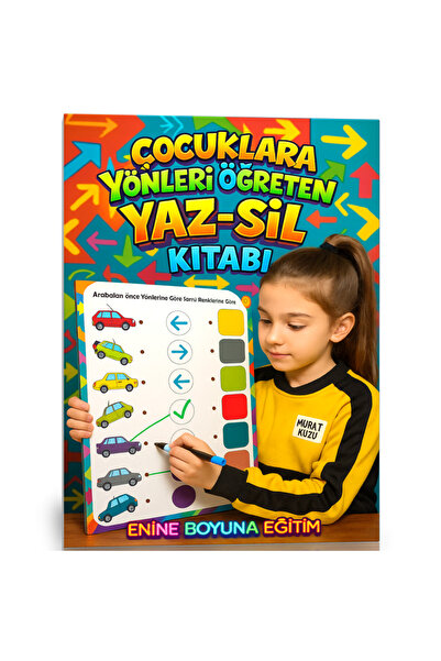 Enine Boyuna Eğitim Book of Yaz-Sil, Which Teaches the Directions to the 3-9 ...