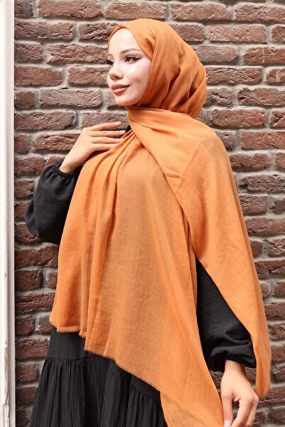 benguen Βαμβακερό Σάλι Μουσταρδί H101