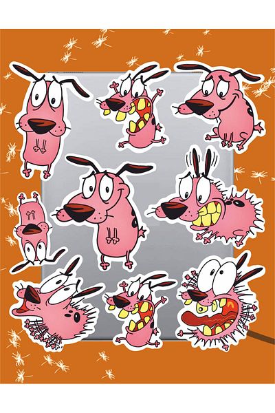 hediyenebak Brave Scary Dog Sticker Set |   Laptop Agenda Notebook Tablet Phone Notebook Sticker Bullet Journal