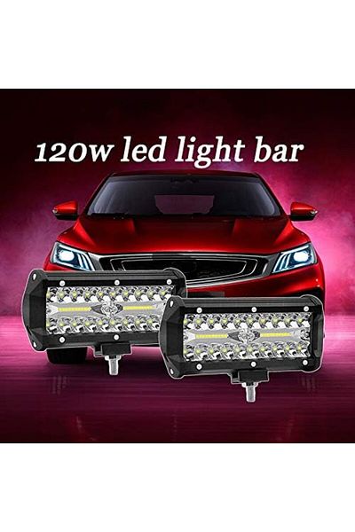 Generic 12v 120w Led Work Headlight Bar Spot Fog Lamp For Off-road Vehicles, Car Accessories, Headlamp
