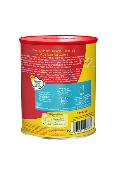 Nestle NIDO Little Kids 1+ Growing Up Milk Powder Tin For Toddlers 1-3 Years
