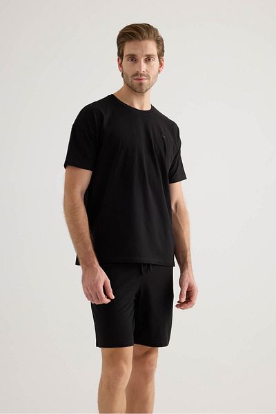 LOU MODA - Men's Short Sleeve Printed 2-Piece Tshirt-Shorts Set Cotton