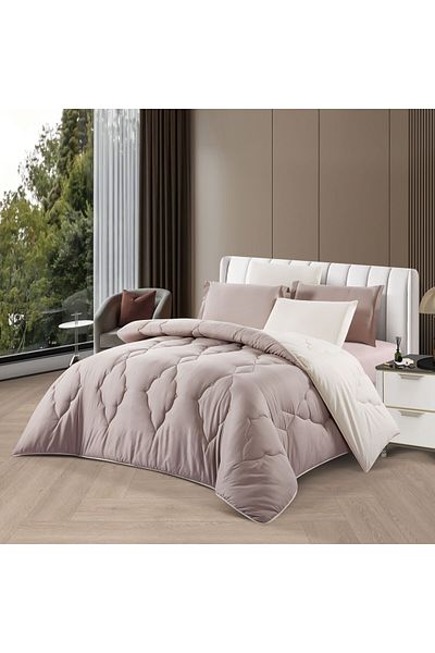 Q LAND Summer double-sided bedspread, 6 pieces, soft elegance and lasting quality
