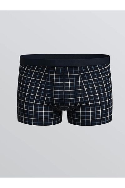 LC Waikiki Ανδρικό μπόξερ 3 τεμαχίων Navy Blue Standard Fit Cotton Flexible