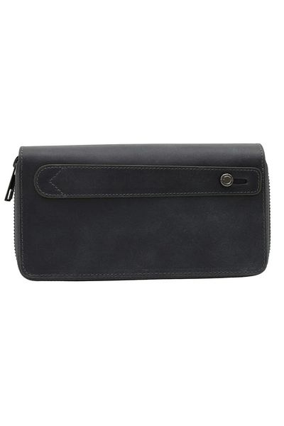 Meskanto Ultra Genuine Leather Double Zipper Wallet