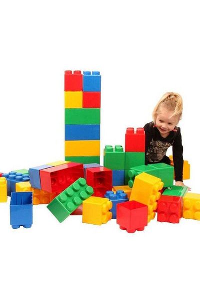 Toy Box Treasures Toy Box Large Bricks Building Blocks 12pcs Learning Educational Toy for Kids