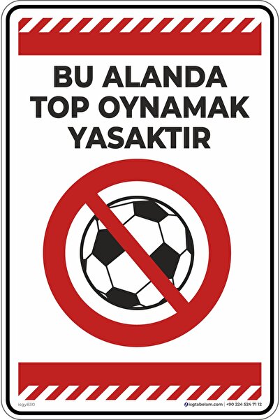 isgtabelam 25×35 سم/مركب/من هذا المكان يُمنع اللعب بالكرة