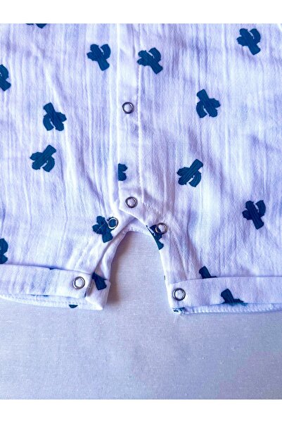 HEPSİ BEBEK 100% Organic Cotton Muslin Baby 2-Piece Jumpsuit – Summer Thin Jumpsuit