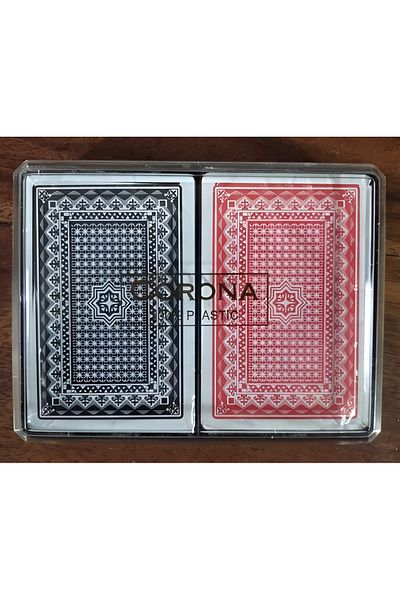 rexa Corona Playing Cards – Standard Deck for Classic Card Games – Compact Box (12 x 9 x 2 cm)