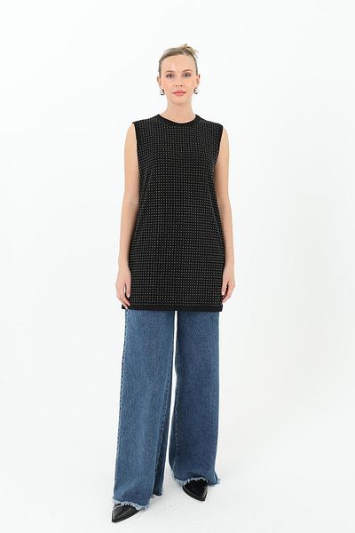 Puane Zero Sleeve Stone Tunic