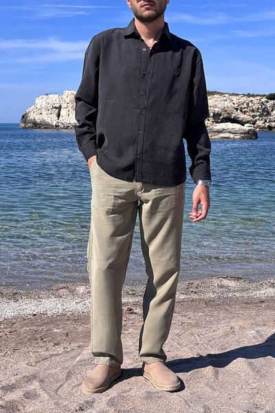 inpool Ανδρικό, γιακά πουκάμισου, κανονική εφαρμογή, Ποιότητα, Old Money Culture, Πουκάμισο Lyocel G15