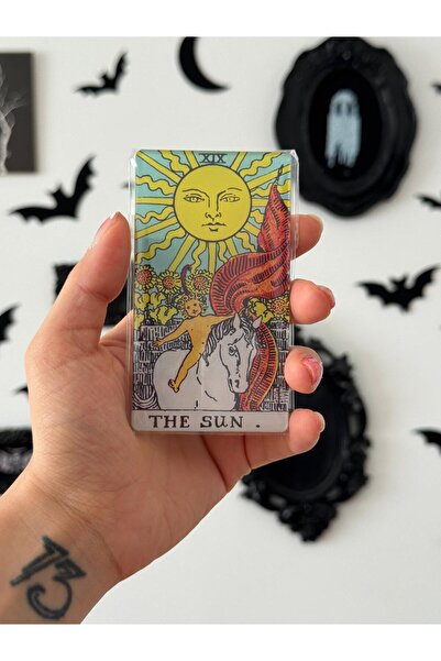 Genel Markalar Wheel Of Fortune Tarot Kartı Akrilik Magnet