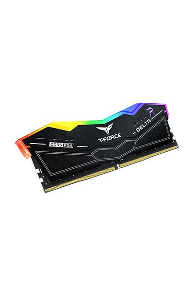 TEAM T-Force Delta Rgb Black 32Gb 2X16Gb 7600Mhz Ddr5 Gaming Ram Cl36 (Ff3D532G7600Hc36Ddc01)
