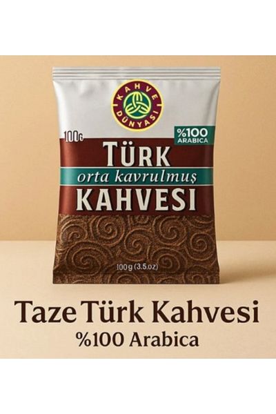 Kahve Dünyası Medium Roasted Turkish Coffee 100 Gr X 5-Piece Opportunity Package