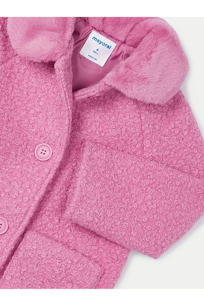 MAYORAL Girl Sheepskin Coat 4487 Pink