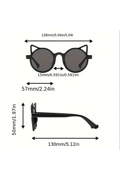 GlassySKY 1 Piece Kids Cat Sunglasses, Party Holiday Travel Photo Accessory Birthday Gift