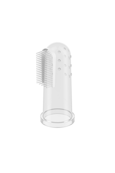 Babyono Degetar din silicon transparent pentru masarea gingiilor, 723/01