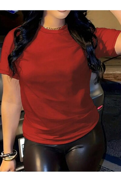 Lider Leather Tricou Basic Unisex – Croială Standard, Material Bumbac-Poliest...