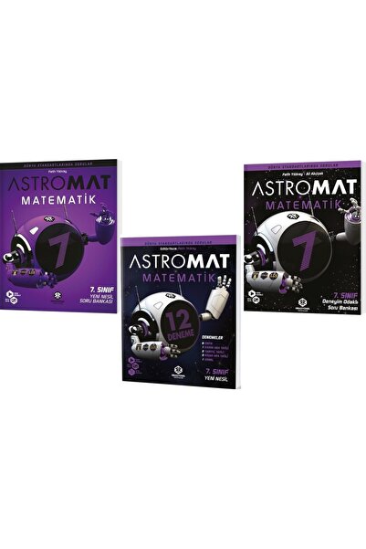 İrrasyonel Yayınları 7.sınıf Astromat Matematik 3lü Set Deneme Soru Bankası (2025-2026 MÜFREDATINA UYGUN)