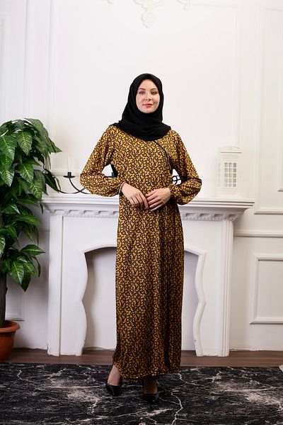 Defkay Belted Practical Cotton Dressing Gown