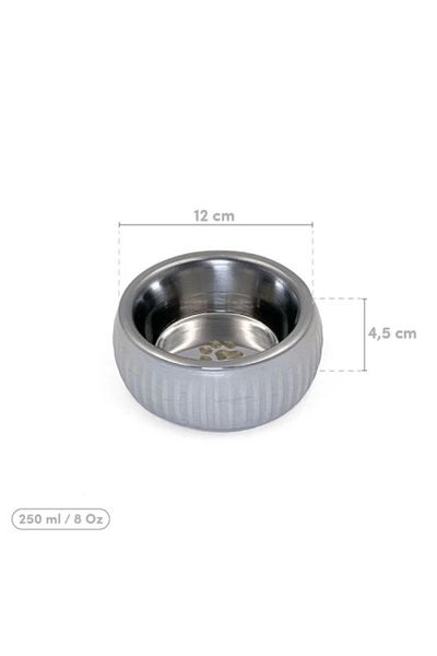 Emperium Mikopet Organic Ceramic Food Bowl Gray