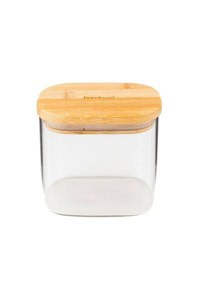 Bambum Multy Bamboo Lid Glass Storage Container 600ml