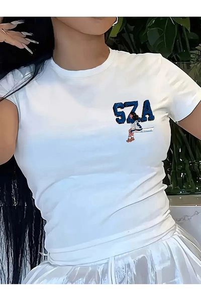 1blood Baby Tee Sza Front Back Printed Blouse Body