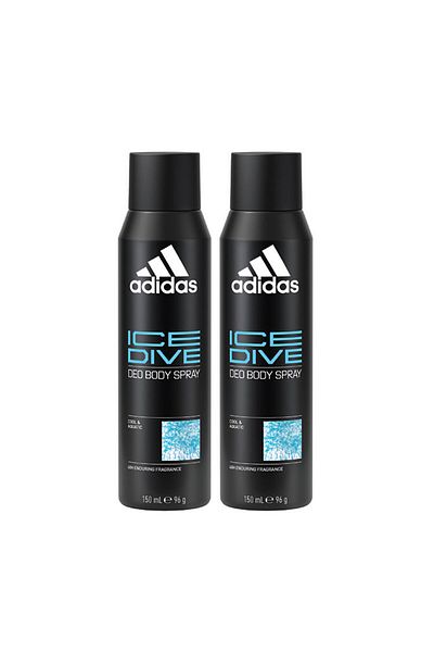 adidas Ice Dive Deo Body Spray For Men Value Pack 2 x 150 ml