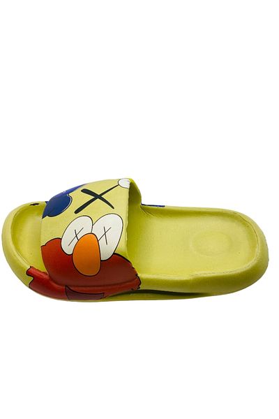 CRACOS Papuci Comozi De Plaja Sau Piscina, Model Grafitti, Verde, Mărimea 40-41, 25 Centimetri