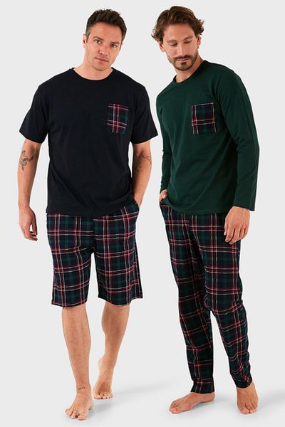 Buratti Βαμβακερό Regular Fit Καρό Σετ Πιτζάμες 2 Συσκευασιών Ανδρικό ΣΕΤ ΠΙΤΖΑΜΑ 657200120S2