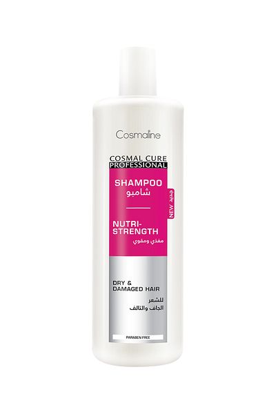 COSMALINE Cosmal Cure Professional Shampoo - Nutri Strength, 500 ml For Dry And Damaged Hair