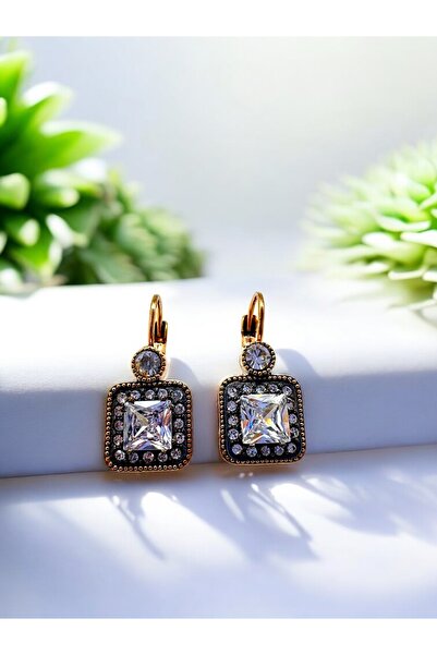 FUYA JEWELLERY Baget Zirkon Taşlı Küpe