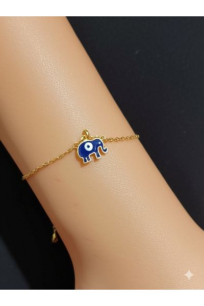 Feron accessories Evil Eye Bead Gold Bracelet