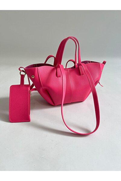 Mia Collection حقيبة يد وكتف نسائية موديل مارينو فوشيا