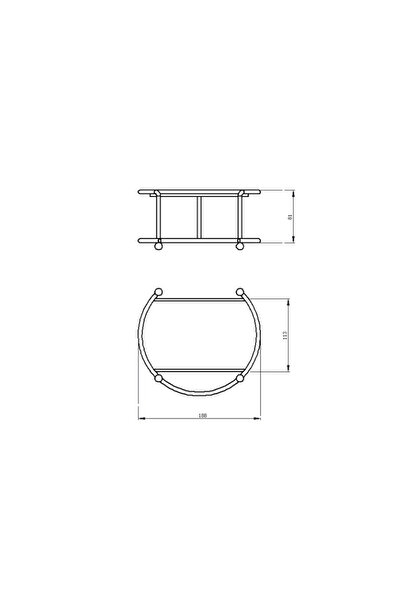 Edora Home Rose Small Size Presentation Stand Metal Gift Decoration Treat / Black Plexiglass / Stainless