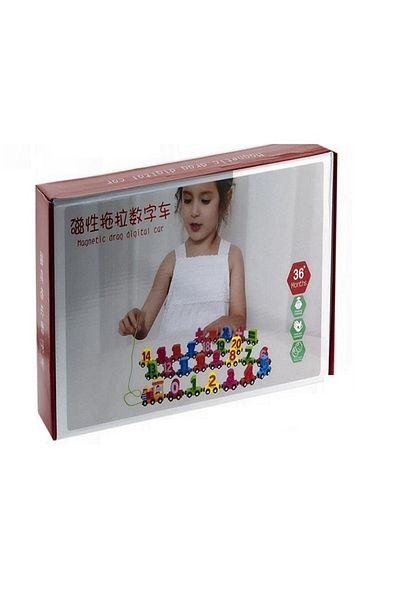 rexa Train Toy Ten Carriages Detachable Educational Cartoon Number Train Toy for Education