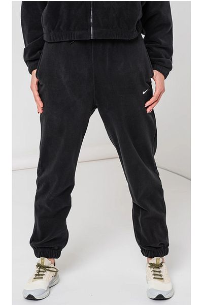 Nike Therma Fit One Fleece Loose Fit High Rise Pant Bol Cut Fleece Women's Sweatpants Black