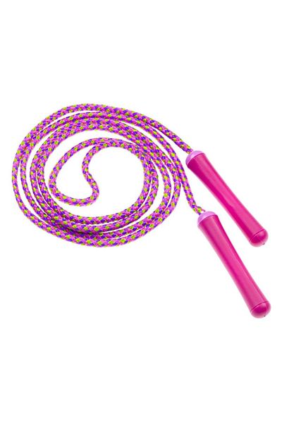 ATS Jump Rope with Pink Plastic Handles for Kids, 2.1m
