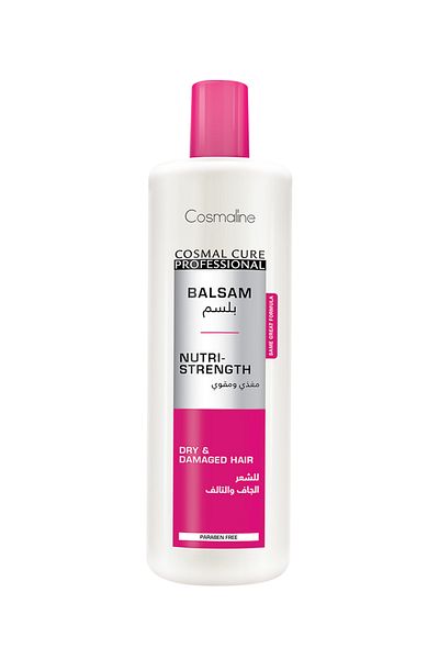 COSMALINE Balsam Professional Cosmaline, Nutri Strength, 500 ml pentru par uscat si deteriorat