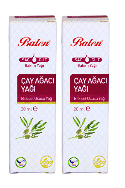 GÜLCE LOKMAN HEKİM AKTAR زيت شجرة الشاي بالين 2 × 20 مل تقطير