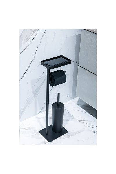 AWD Σετ μπάνιου AWB Zion, μεταλλικό, μαύρο, 20 x 60 x 15,5 εκ.