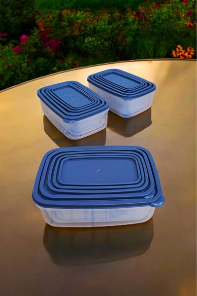 SWENCRAFT West Home Luxury 15 Pieces Food Storage Box Rectangular Food Container That Can Be Used in Dipfrized and Microwave