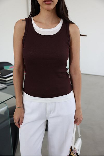 Özge Özgenç Double Layer Look Undershirt