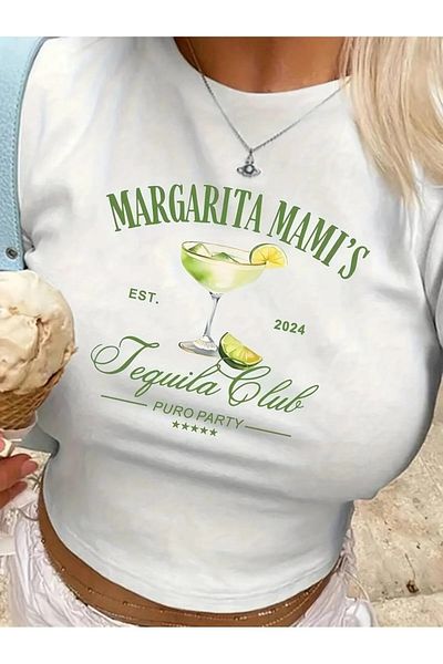 1blood Belt Length Margarita Printed Crop Blouse